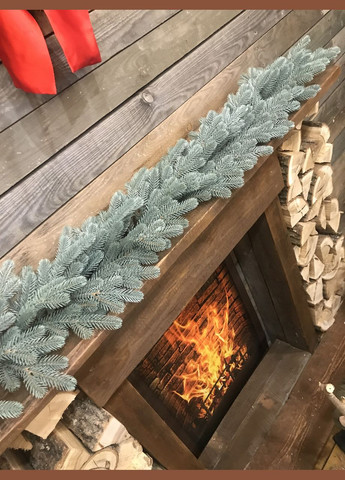 Хвойні гірлянди Traditional литі блакитні (упаковка 6 штук по 2 м) HVOYA (328606275)