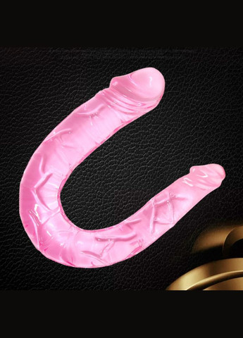 Двосторонній фалоімітатор рожевий "Double Dong" LyBaile (316630989)