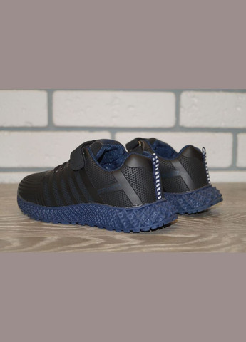 Черные демисезонные кроссовки для мальчиков черные Lilin B2308-2