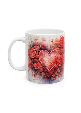 Керамическая чашка с дизайном "Палитра сердец" - 28 No Brand (368671531)