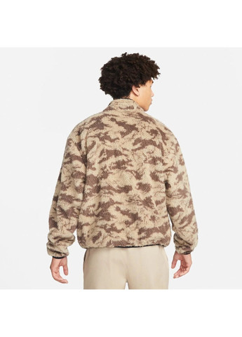 Бежева куртка чоловіча club+ winter top rev camo/beige dq4884-010 Nike