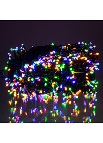 Гирлянда Рождественская фея уличная 50 (м) 500 LED черный провод Мультиколор CF500L50MBML Garlando (370800310)