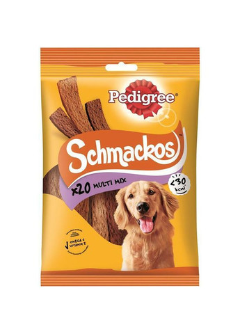 Ласощі для собак Schmacros Multi Mix жувальні платівки 144 г Pedigree (266274051)