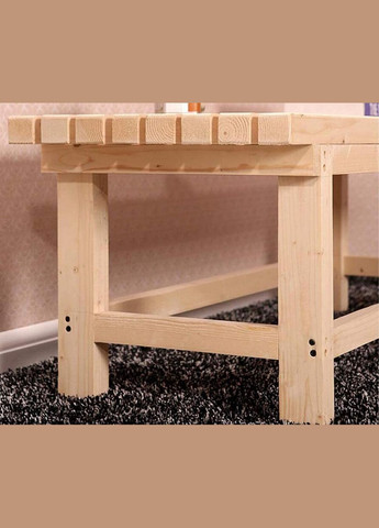 Садова лавка з дерева Ліда 100 бланже (СДС-101201) No Brand (328960222)