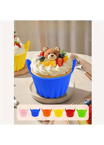 Набір з 10 силіконових порційних форм для випікання кексів і десертів Kitchen Master (338379370)