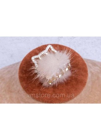 Шпилька краб металевий кішечка з норкою Fashion Jewelry (386515578)