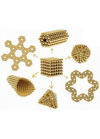 Неокуб 216 кульок 5мм у металевому боксі Золотий MDR Neocube (371793814)