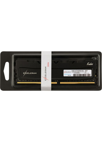 Модуль памяти для компьютера DDR4 8GB 2666MHz Black Kudos (EKBLACK4082619A) Exceleram (305835951)