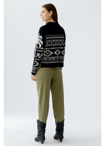 Синій демісезонний жіночий светр синій джемпер Oui