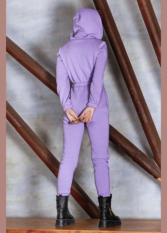 Комбінезон Seventeen комбінезон-брюки однотонний бузковий спортивний тринитка