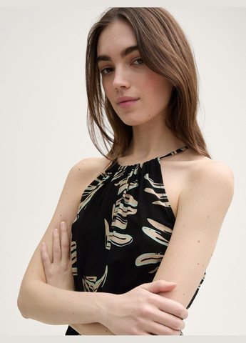 Чорна сукня Tom Tailor з квітковим принтом