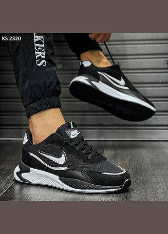 Чорні Осінні кросівки Nike Air Black White
