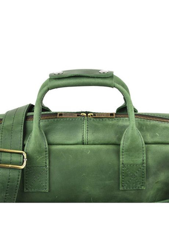 Сумка портфель через плечо для мужчин из натуральной кожи для документов А4 с отделением для ноутбука Зеленый 40591 TARWA (361400990)