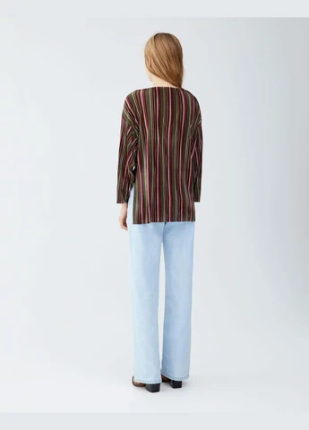 Рожева блуза демісезон,рожевий-зелений, Pull & Bear