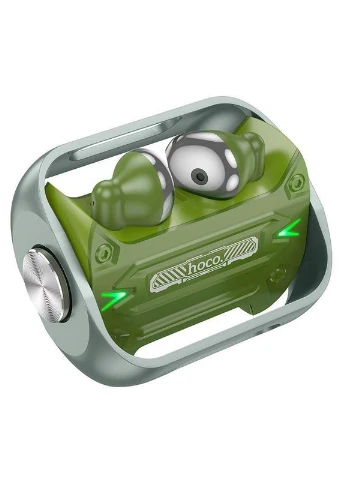 Навушники бездротові ігрові Bluetooth Trendy EW55 у кейсі, зелені Hoco (396800150)