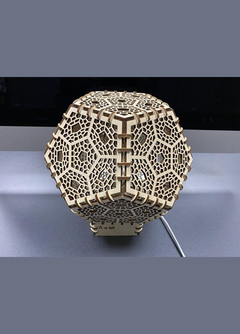 Декоративный ночник из дерева "Додекаэдр" HM furnitura (330610598)