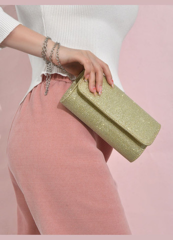 Клатч вечерний женский золотистый No Brand (313102241)