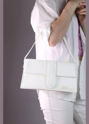 Женская сумка Jacquemus Le Bambino long white, женская сумка брендовая сумка Жакмюс белого цвета No Brand (307925729)