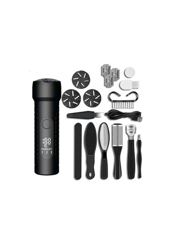 Пемза електрична для ніг пемза з круглими насадками для ніг на USB роликова пилка Schwarz&Mayer 17 елементів в наборі Furminator (367073242)