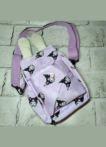 Сумочка детская для девочки кросс-боди с ремешком Куроми 20х16х6 см Сиреневая No Brand (339092418)