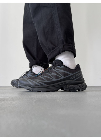 Черные демисезонные кроссовки мужские salomon s / lab xt-6 gore-tex black саломон хт-6 No Brand