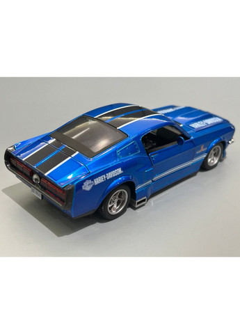 Машина Ford Mustang shelby 1967 инерционная металлическая открываются двери 16 см Синяя (AP-1796) No Brand (366969780)