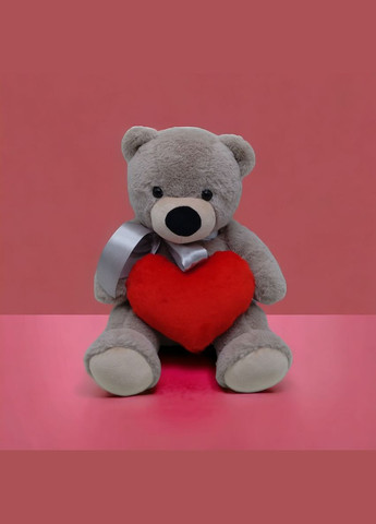 Мʼяка іграшка "Ведмедик з серцем", мокко, 30 см MIC (290251531)