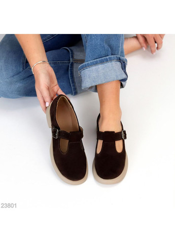 No Brand Туфлі Mary (натуральна замша, гіркий шоколад/моко) темно-коричневий з, — (349820767)