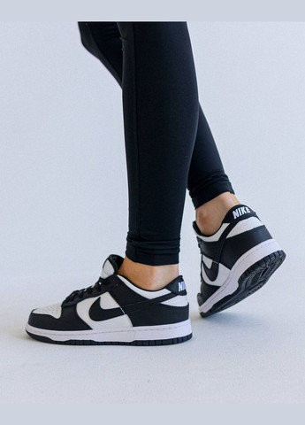 Черно-белые демисезонные кроссовки женские, вьетнам Nike SB Dunk Low Retro Black White