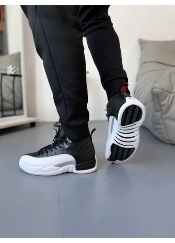 КРОСІВКИ ЖІНОЧІ NIKE 12 RETRO PLAYOFFS BLACK WHITE НАЙК АІР РЕТРО БІЛІ No Brand білі демісезони (391065646)