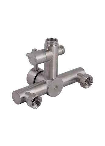 Душевая система для душа Aria 1020 на два потребителя (k35) LDARI1020NKS46114 Nickel LIDZ (396866275)