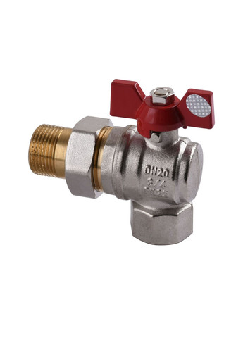 Кран шаровой угловой с американкой 3/4″ Усиленный B1043 Solomon (299995825)