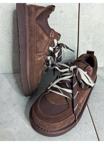 Кросівки жіночі 1517-6 замшеві з подвійною шнурівкою уггі коричневі Hengji коричневі всесезони (340765944)