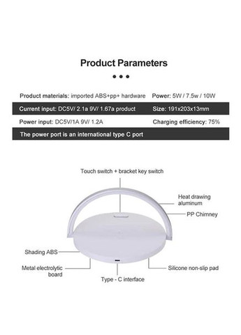 Беспроводная зарядка QI + Ночник + Подставка 3 in 1 WX030 |15W| XO (337351895)