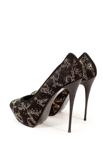 It-Girl Жіночі туфлі туфлі-човники чорний з натуральна замша, — літо (322553342)