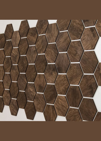 Дерев'яні Стінові Панелі Соти Вільха Темна 36шт (1кв.м.) No Brand (307071905)