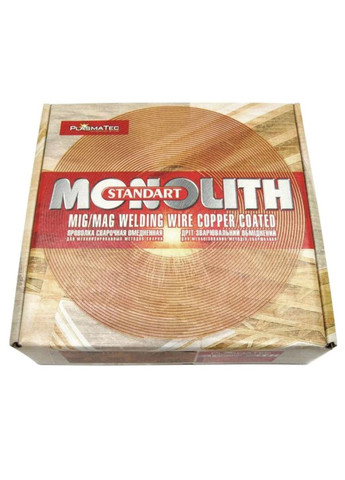 Сварочная проволока Standart Monolith G4Si1 (1.6 мм, 15 кг) омедненная на металлической катушке (26356) PlasmaTec (346267202)