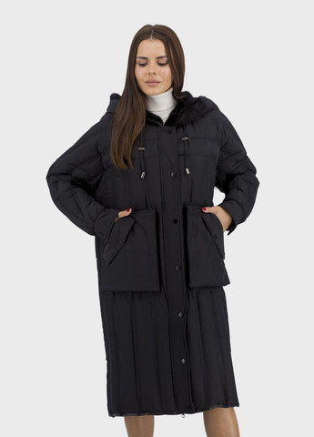 Черный демисезонный Пуховик Basic