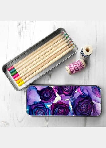 Пенал шкільний для хлопчика та дівчинки металевий череп 7*18 см Silver No Brand (309154488)