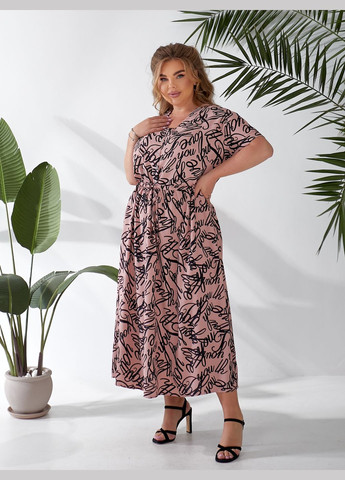 Пудрова повсякденний, святковий сукня Zemal з написами