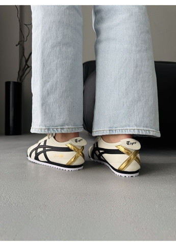 Кроссовки женские Asics Onitsuka Tiger Mexico Beige Black Gold | Асикс Онитцука Тайгер бежевые No Brand бежевые демисезоны (371276879)