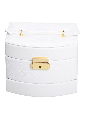 Скринька для прикрас з еко шкіри 3 яруси із замком органайзер для ювелірних виробів HP-5-23W Yiwu (370802182)