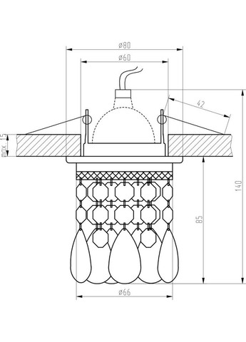 Точечный светильник SK-64 (2245143) Candellux (361313453)