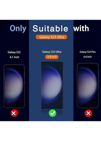 Защитное стекло камеры Samsung S23 Ultra 5G Milomdoi 3D 9H No Brand (354828940)