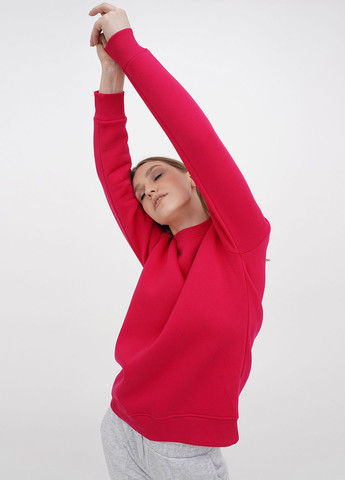 Рожевий світшот Daria Karpiuk однотонний без декору (256030011)