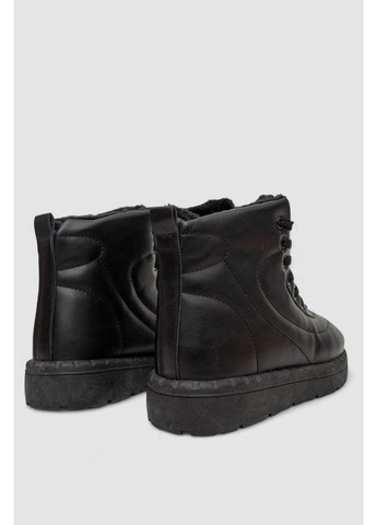 Кроссовки женские зимние на меху, 248RFM12 No Brand чёрные (367166343)