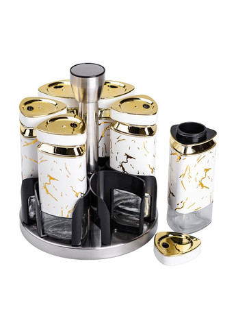 Набор банок для специй 6 шт 120 мл карусель для хранения специй Yiwu (353304485)