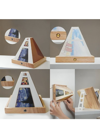 Настінна 3D картина нічник з ефектом оптичної ілюзії зарядкою від USB 3 режими підсвічування 11,5х11,5 см (480449-Prob) Unbranded (335586979)