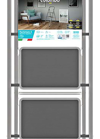 Лестница Factotum Alu 3 ступени Серый Colombo (367589944)