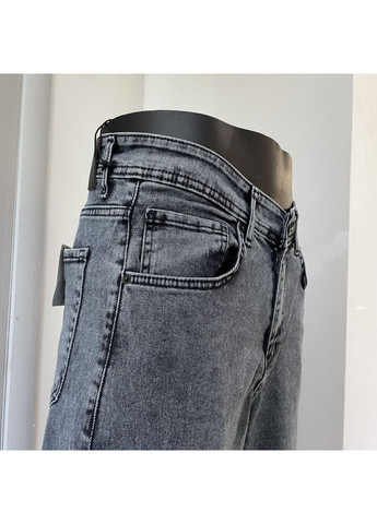 Джинси чоловічі широкі баггі прямі стрейч 29 сірі DESTRY (354332046)